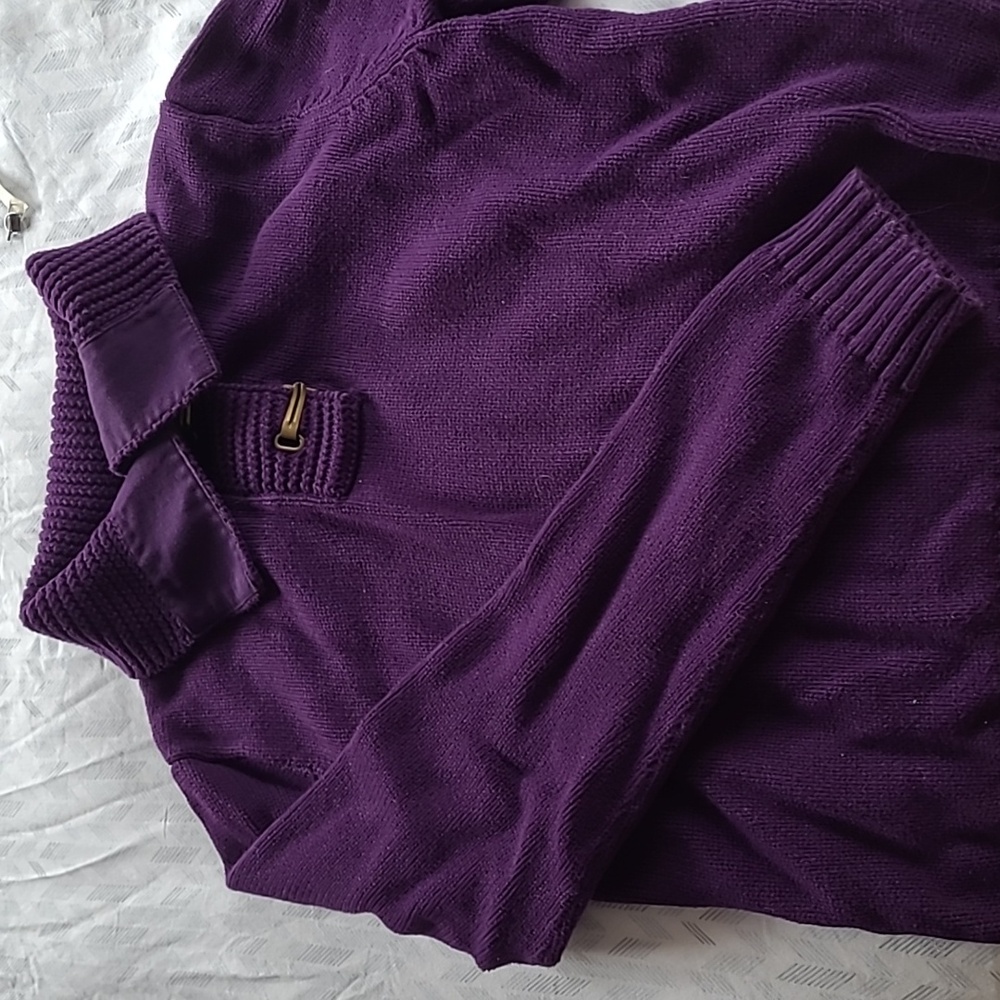 Purple collared sweater